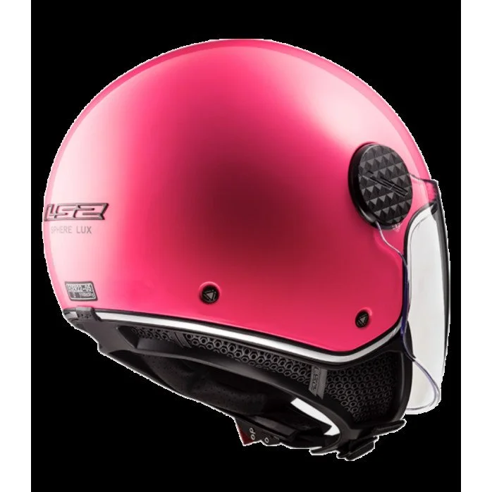 LS2 OF558 SPHERE LUX II SOLID FLUO PINK atviras šalmas L