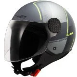 LS2 OF558 SPHERE LUX II FIRM M.BLACK TITANIUM atviras šalmas L