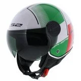 LS2 OF558 SPHERE LUX II FIRM WHITE GREEN RED atviras šalmas XL