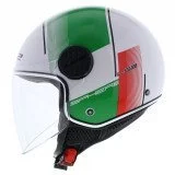 LS2 OF558 SPHERE LUX II FIRM WHITE GREEN RED atviras šalmas XL