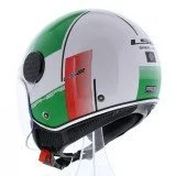 LS2 OF558 SPHERE LUX II FIRM WHITE GREEN RED atviras šalmas XL