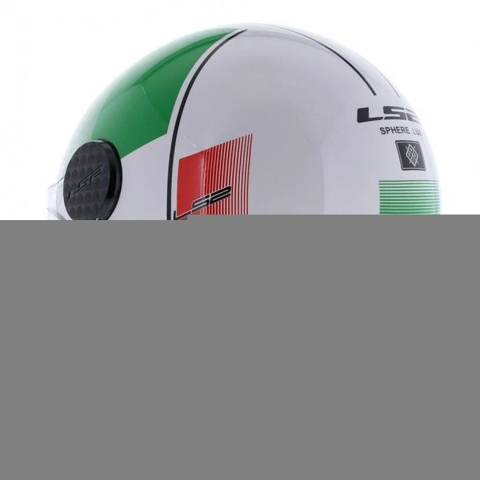 LS2 OF558 SPHERE LUX II FIRM WHITE GREEN RED atviras šalmas XL