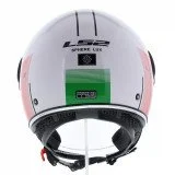 LS2 OF558 SPHERE LUX II FIRM WHITE GREEN RED atviras šalmas XL