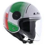 LS2 OF558 SPHERE LUX II FIRM WHITE GREEN RED atviras šalmas XL