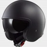LS2 OF599 SPITFIRE II SOLID MATT BLACK atviras šalmas XS