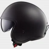 LS2 OF599 SPITFIRE II SOLID MATT BLACK atviras šalmas XS