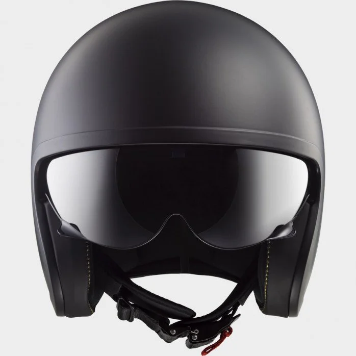 LS2 OF599 SPITFIRE II SOLID MATT BLACK atviras šalmas XS