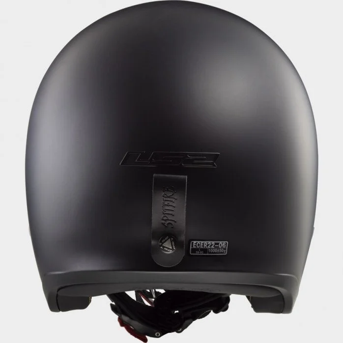 LS2 OF599 SPITFIRE II SOLID MATT BLACK atviras šalmas XS