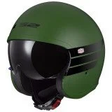 LS2 OF599 SPITFIRE II RETRO M.MILITARY GREEN atviras šalmas S
