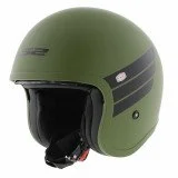 LS2 OF599 SPITFIRE II RETRO M.MILITARY GREEN atviras šalmas S