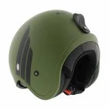 LS2 OF599 SPITFIRE II RETRO M.MILITARY GREEN atviras šalmas S