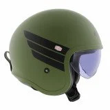 LS2 OF599 SPITFIRE II RETRO M.MILITARY GREEN atviras šalmas S