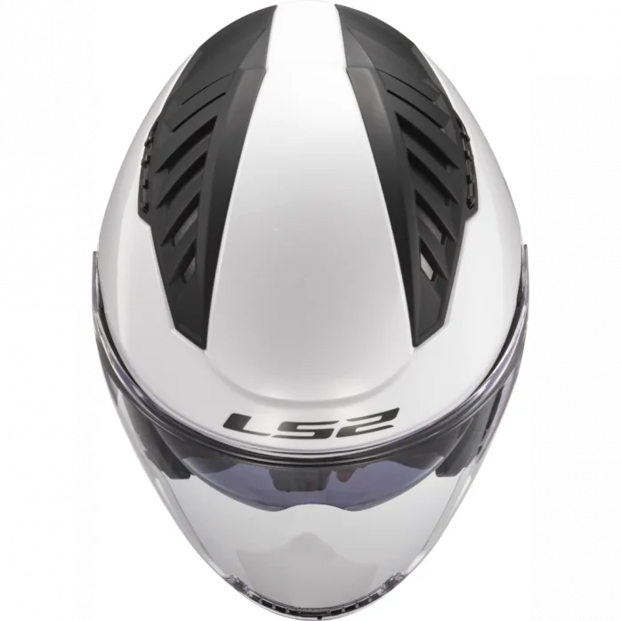 LS2 OF600 COPTER II GLOSS WHITE atviras šalmas XS
