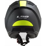 LS2 OF600 COPTER II URBANE M.BLACK H-V YELLOW atviras šalmas XL