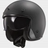 LS2 OF601 BOB II SOLID MATT BLACK atviras šalmas XS