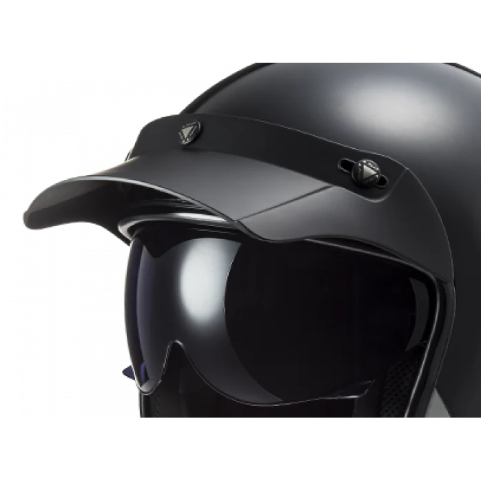 LS2 OF601 BOB II SOLID MATT BLACK atviras šalmas XS
