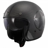 LS2 OF601 BOB II C STAR BLACK karboninis atviras šalmas XS