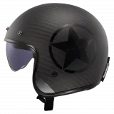 LS2 OF601 BOB II C STAR BLACK karboninis atviras šalmas XS