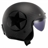 LS2 OF601 BOB II C STAR BLACK karboninis atviras šalmas XS