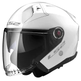 LS2 OF603 INFINITY II SOLID GLOSS WHITE atviras šalmas S