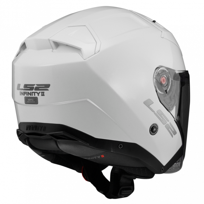 LS2 OF603 INFINITY II SOLID GLOSS WHITE atviras šalmas 3XL