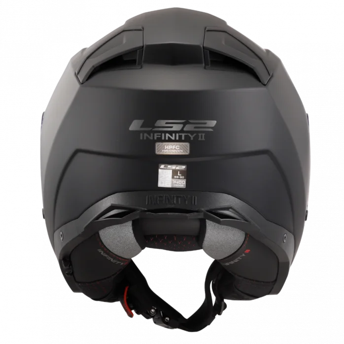 LS2 OF603 INFINITY II SOLID MATT BLACK atviras šalmas 3XL