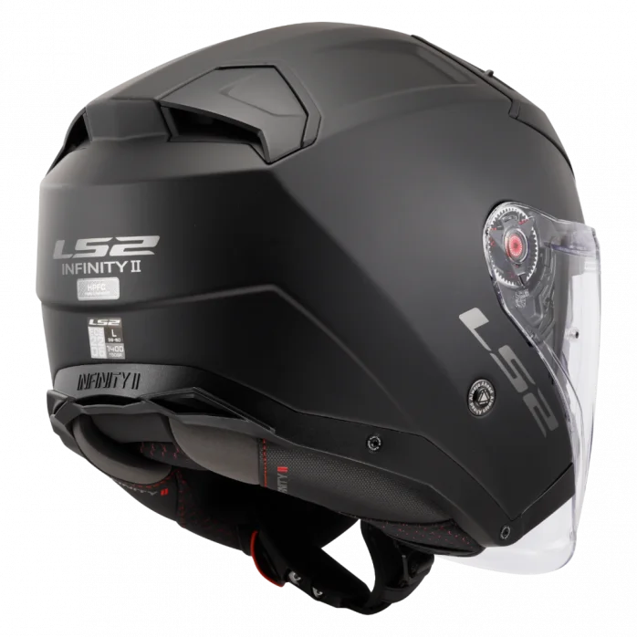 LS2 OF603 INFINITY II SOLID MATT BLACK atviras šalmas 3XL