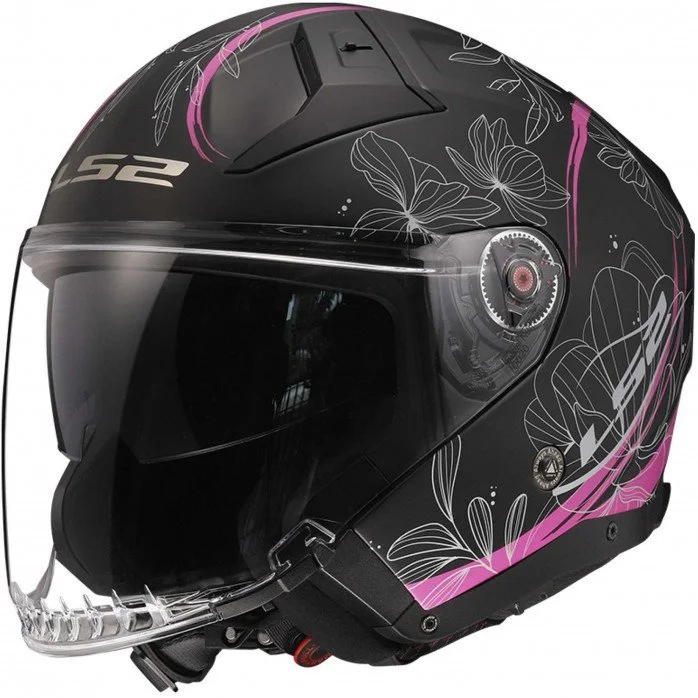 LS2 OF603 INFINITY II LOTUS MATT PINK atviras šalmas XS