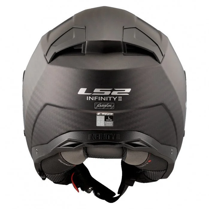 LS2 OF603 INFINITY II MATT CARBON karboninis atviras  3XL