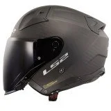LS2 OF603 INFINITY II MATT CARBON karboninis atviras  3XL