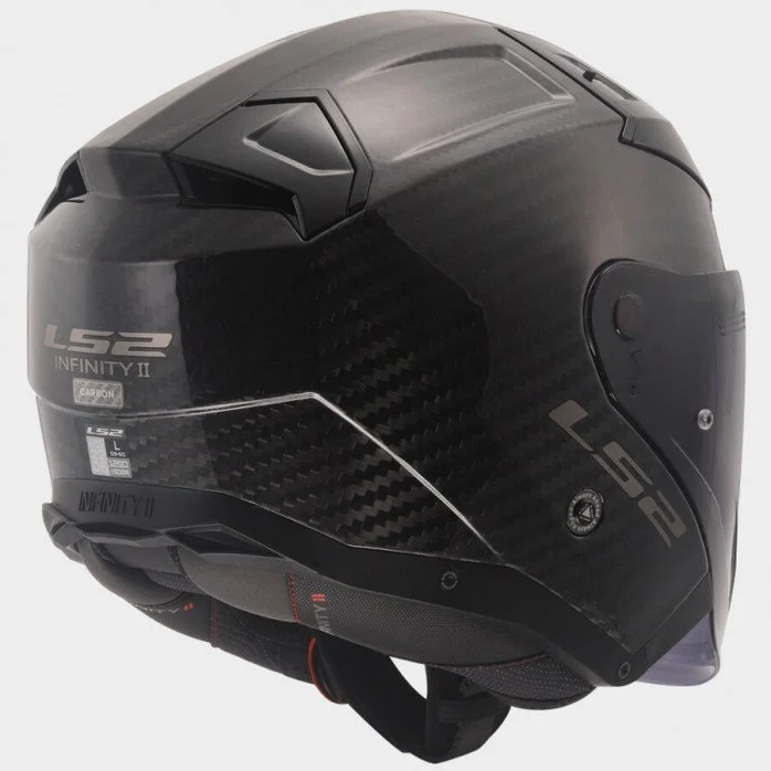 LS2 OF603 INFINITY II GLOSS CARBON karboninis atviras šalmas M