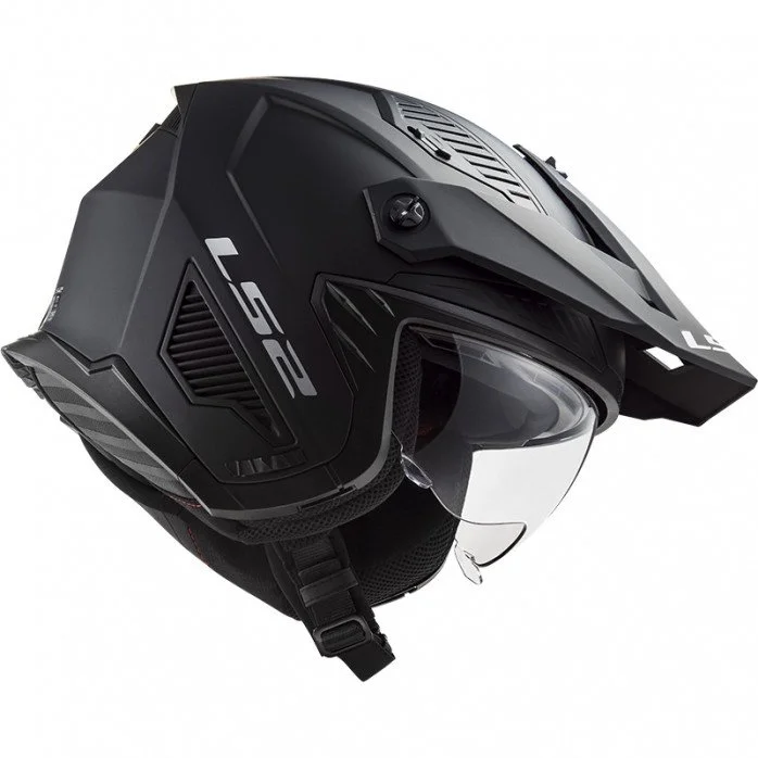 LS2 OF606 DRIFTER ATVIRO TIPO ŠALMAS JUODA XS