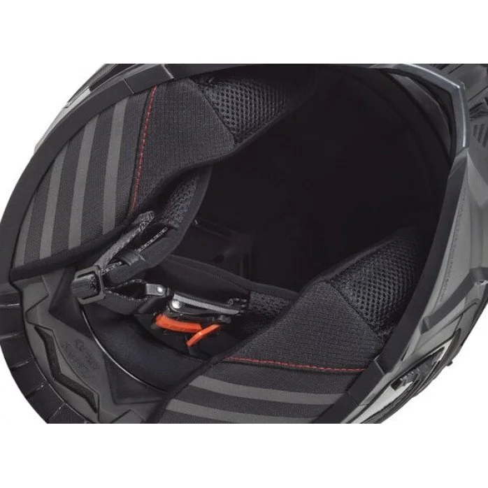 LS2 OF606 DRIFTER ATVIRO TIPO ŠALMAS JUODA XS