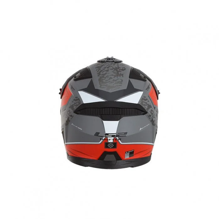 LS2 OF606 DRIFTER DEVOR M.SILVER TITANIUM RED ATVIRO TIPO ŠALMAS M
