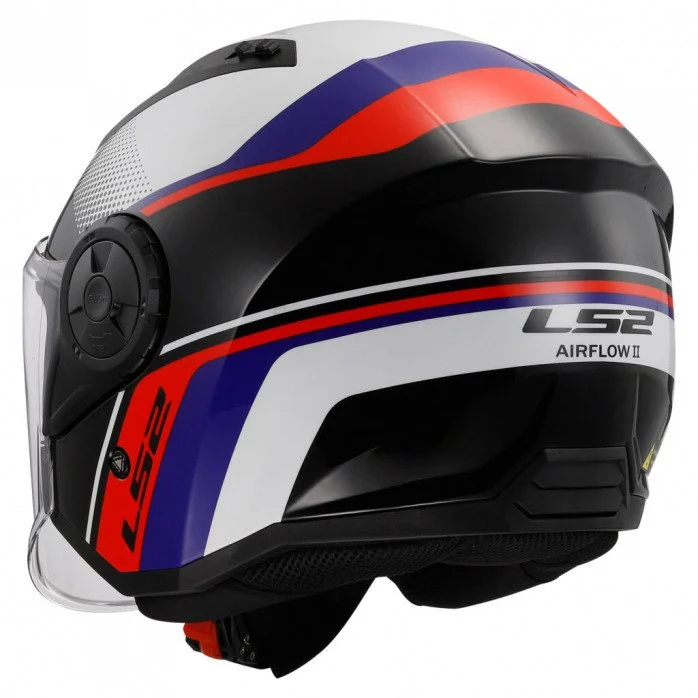 LS2 OF616 AIRFLOW II RUSH WHITE BLUE RED atviro tipo šalmas 3XL