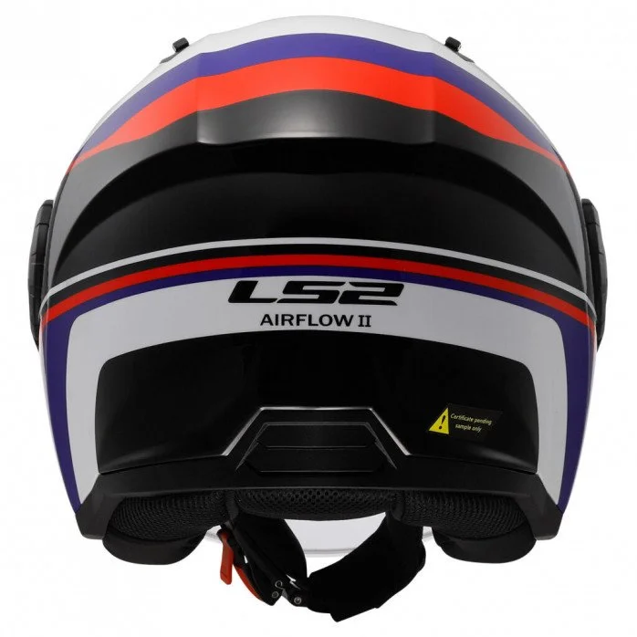 LS2 OF616 AIRFLOW II RUSH WHITE BLUE RED atviro tipo šalmas 3XL