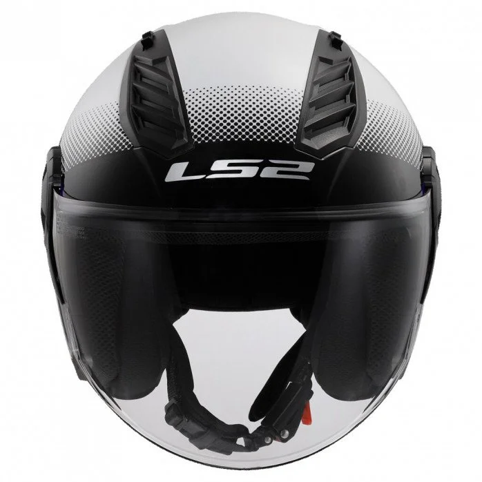 LS2 OF616 AIRFLOW II RUSH WHITE BLUE RED atviro tipo šalmas 3XL
