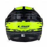 LS2 OF616 AIRFLOW II BRUSH BLACK H-V YELLOW-06 3XL
