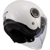 LS2 OF620 CLASSY SOLID WHITE atviras šalmas XS LS2 OF620 CLASSY SOLID WHITE atviras šalmas XS