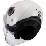 LS2 OF620 CLASSY SOLID WHITE atviras šalmas XS LS2 OF620 CLASSY SOLID WHITE atviras šalmas XS