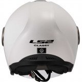 LS2 OF620 CLASSY SOLID WHITE atviras šalmas XS LS2 OF620 CLASSY SOLID WHITE atviras šalmas XS
