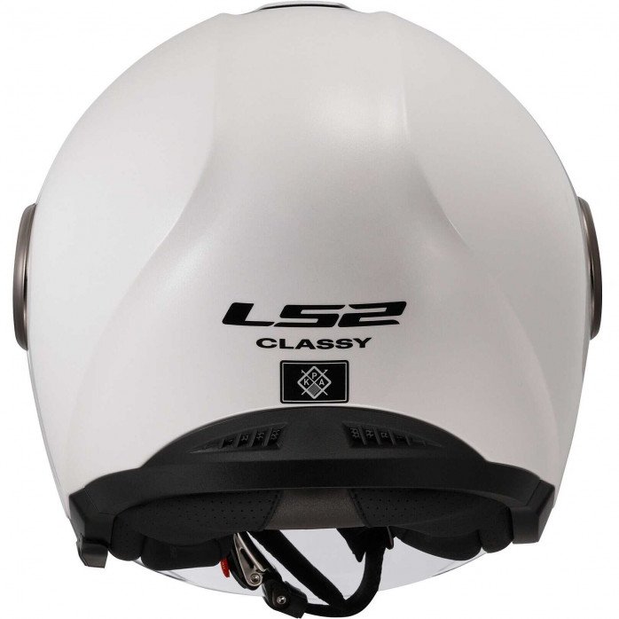 LS2 OF620 CLASSY SOLID WHITE atviras šalmas XS LS2 OF620 CLASSY SOLID WHITE atviras šalmas XS