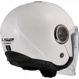 LS2 OF620 CLASSY SOLID WHITE atviras šalmas XS LS2 OF620 CLASSY SOLID WHITE atviras šalmas XS