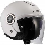 LS2 OF620 CLASSY SOLID WHITE atviras šalmas XS LS2 OF620 CLASSY SOLID WHITE atviras šalmas XS