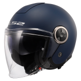 LS2 OF620 CLASSY SOLID MATT NAVY BLUE atviras šalmas XS LS2 OF620 CLASSY SOLID MATT NAVY BLUE atviras šalmas XS