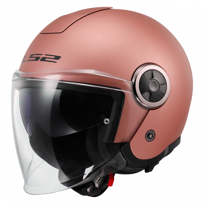 LS2 OF620 CLASSY SOLID MATT GOLD PINK atviras šalmas XS LS2 OF620 CLASSY SOLID MATT GOLD PINK atviras šalmas XS