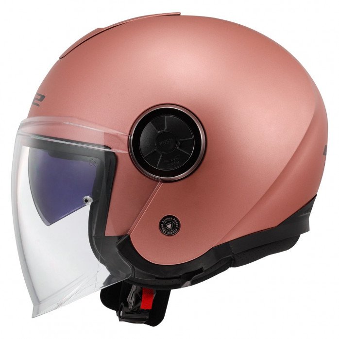 LS2 OF620 CLASSY SOLID MATT GOLD PINK atviras šalmas XS LS2 OF620 CLASSY SOLID MATT GOLD PINK atviras šalmas XS