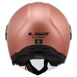 LS2 OF620 CLASSY SOLID MATT GOLD PINK atviras šalmas XS LS2 OF620 CLASSY SOLID MATT GOLD PINK atviras šalmas XS