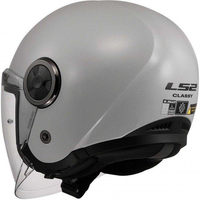 LS2 OF620 CLASSY SOLID PEARL GREY atviras šalmas XS LS2 OF620 CLASSY SOLID PEARL GREY atviras šalmas XS