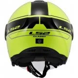 LS2 OF620 CLASSY CLASSIC BLACK H-V YELLOW atviras šalmas L